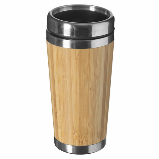 5five Simply Smart Isolierbecher Isotheme Bamboo, Stahl, Kunststoff, Bambus, Braun, 380 ml, 160716