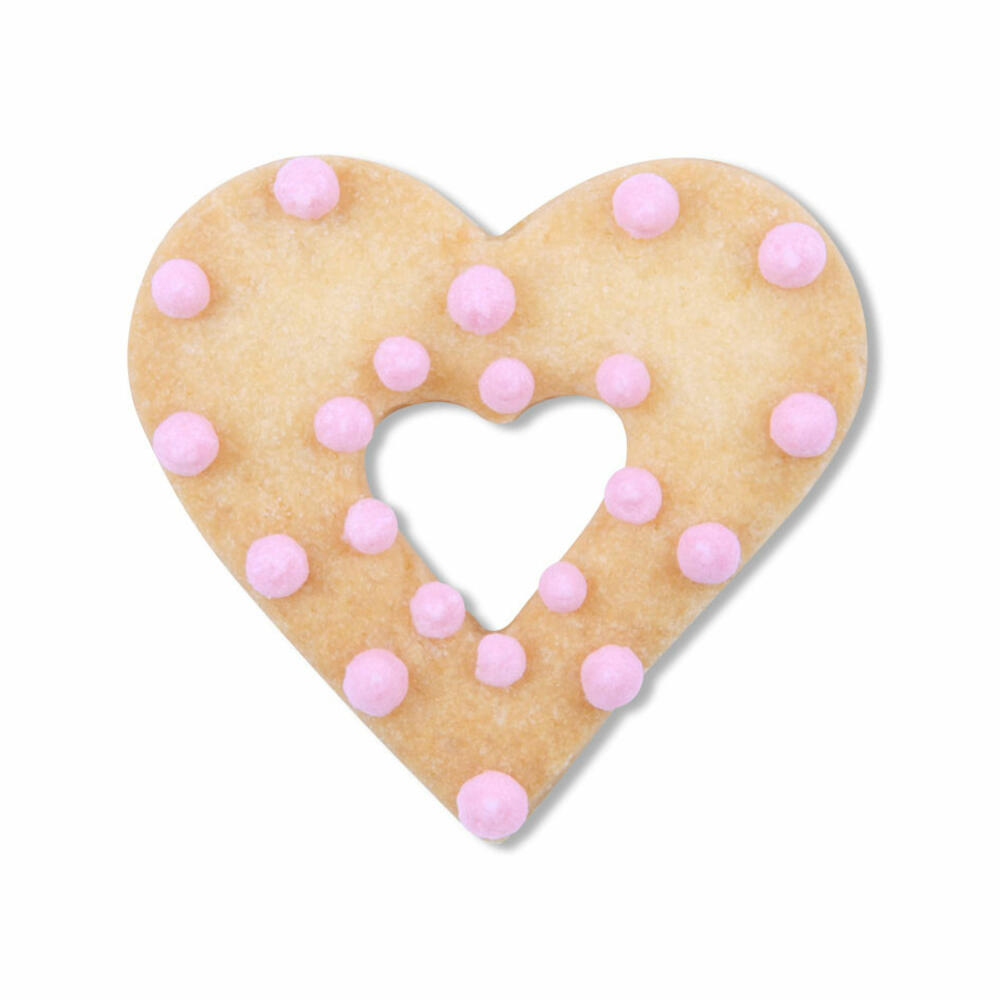 Städter Ausstecher Herz in Herz, Ausstechform, Plätzchenform, Keks, Plätzchen, Edelstahl, 4 cm, 199927