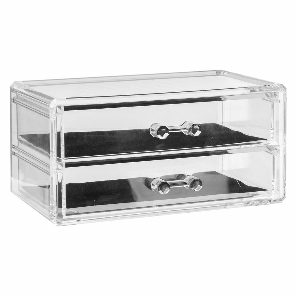 5five Simply Smart Jewelry Box Selena with 2 Drawers, Jewelry Storage, Plastic, 18.8 x 11.5 x 9.2 cm, 155916