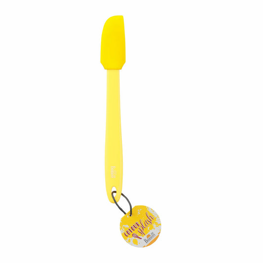 Birkmann Mini Dough Scraper Colour Splash, Kitchen Scraper, Scraper, Silicone Head with Plastic Handle, Yellow, 27 cm, 421714