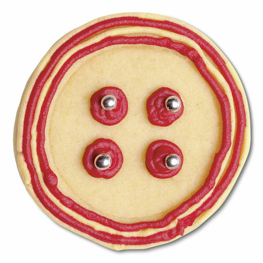 Städter Präge-Ausstecher Knopf, Ausstechform, Plätzchenform, Keks, Plätzchen, Edelstahl, Ø 6 cm, 200203