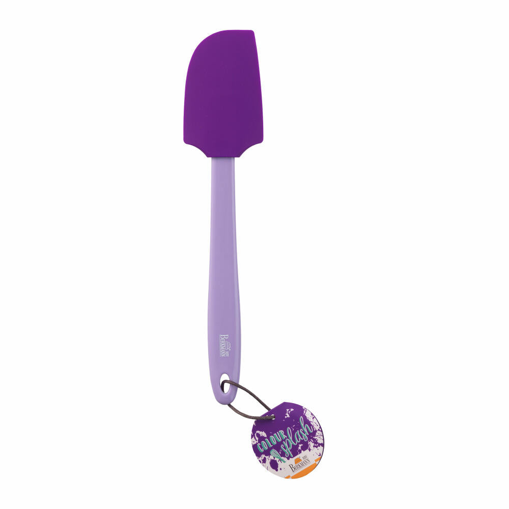 Birkmann dough scraper Colour Splash, kitchen scraper, scraper, silicone head with plastic handle, purple, 29 cm, 421653