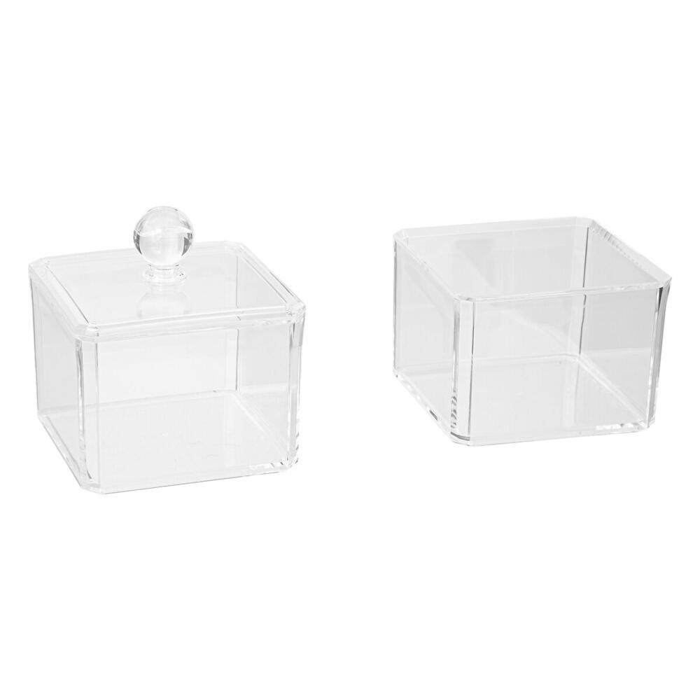 5five Simply Smart cosmetic storage container Selena 2-piece, plastic, 9.4 x 9.4 x 16.7 cm, 155906