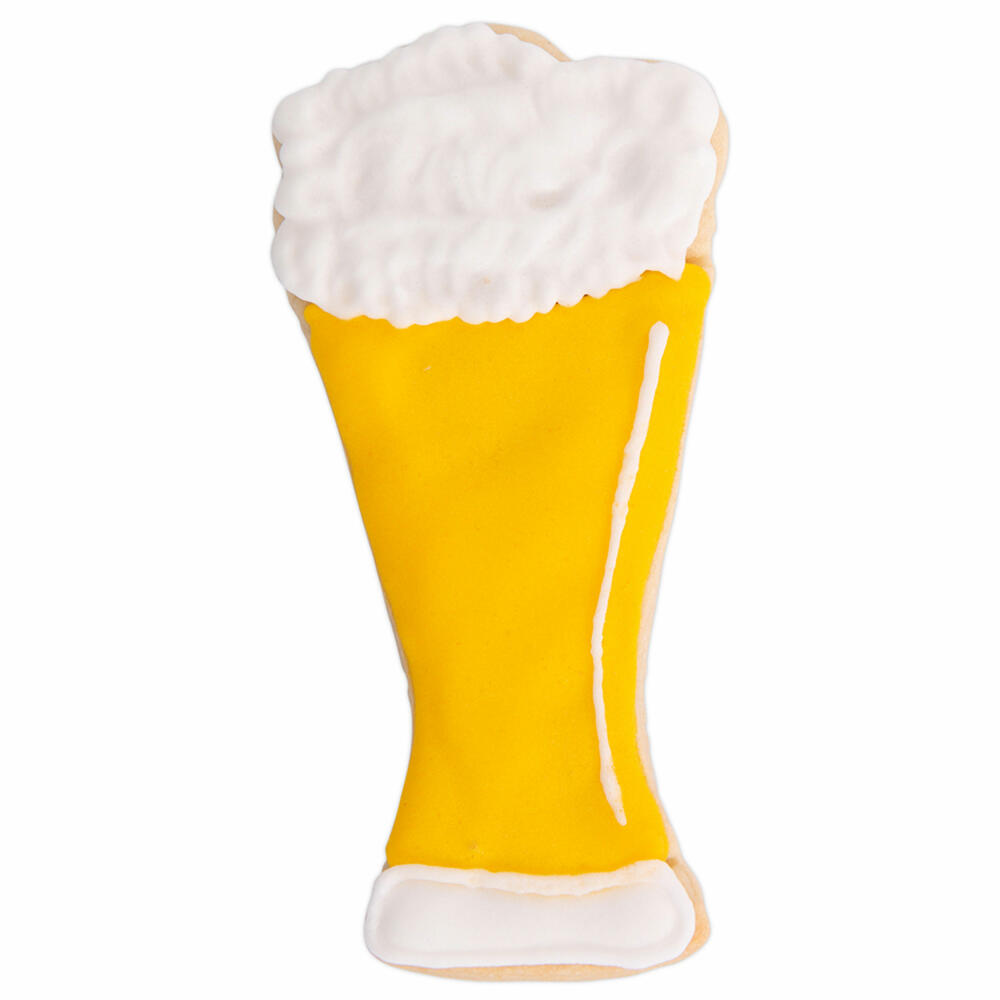 Städter Präge-Ausstecher Weizenbierglas, Ausstechform, Plätzchenform, Keks, Plätzchen, Edelstahl, 8.5 cm, 200180