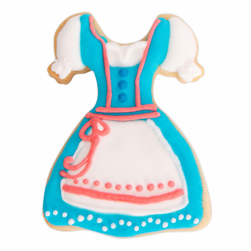 Städter Präge-Ausstecher Dirndl, Ausstechform, Plätzchenform, Keks, Plätzchen, Edelstahl, 6.5 cm, 199941