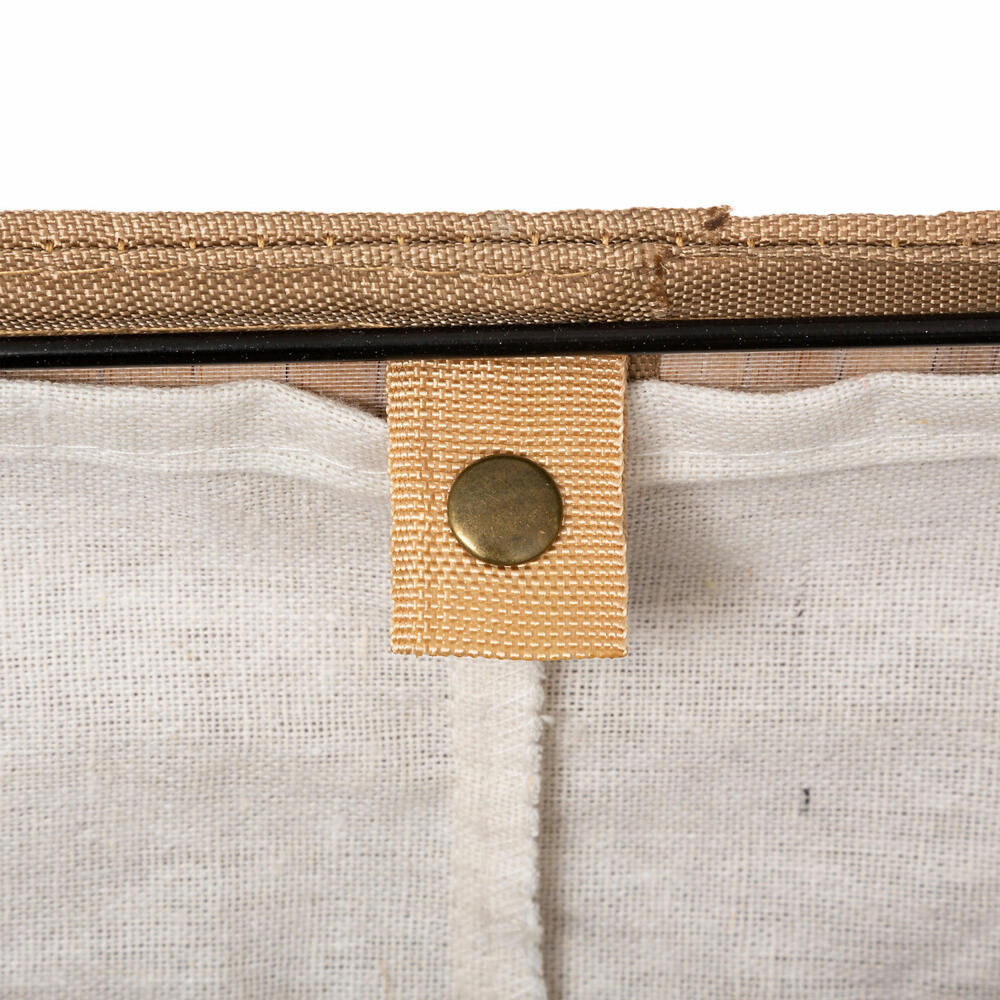5Five Simply Smart Wäschekorb, faltbare Wäschetonne, Bambus, Polyester, 50 cm, 161045A