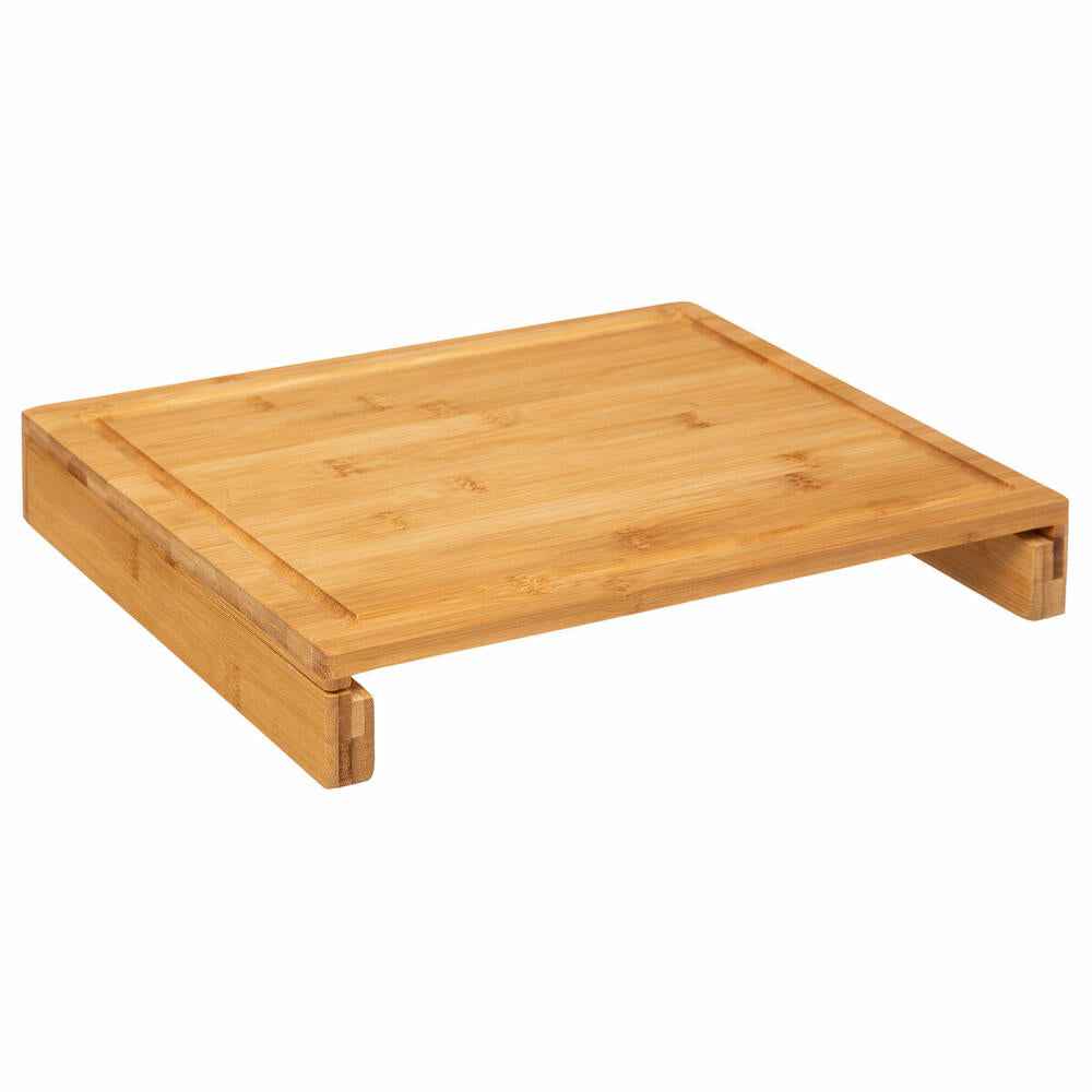 5five Simply Smart cutting board with stainless steel drawer, kitchen board, bamboo, 35 x 28 cm, 151418