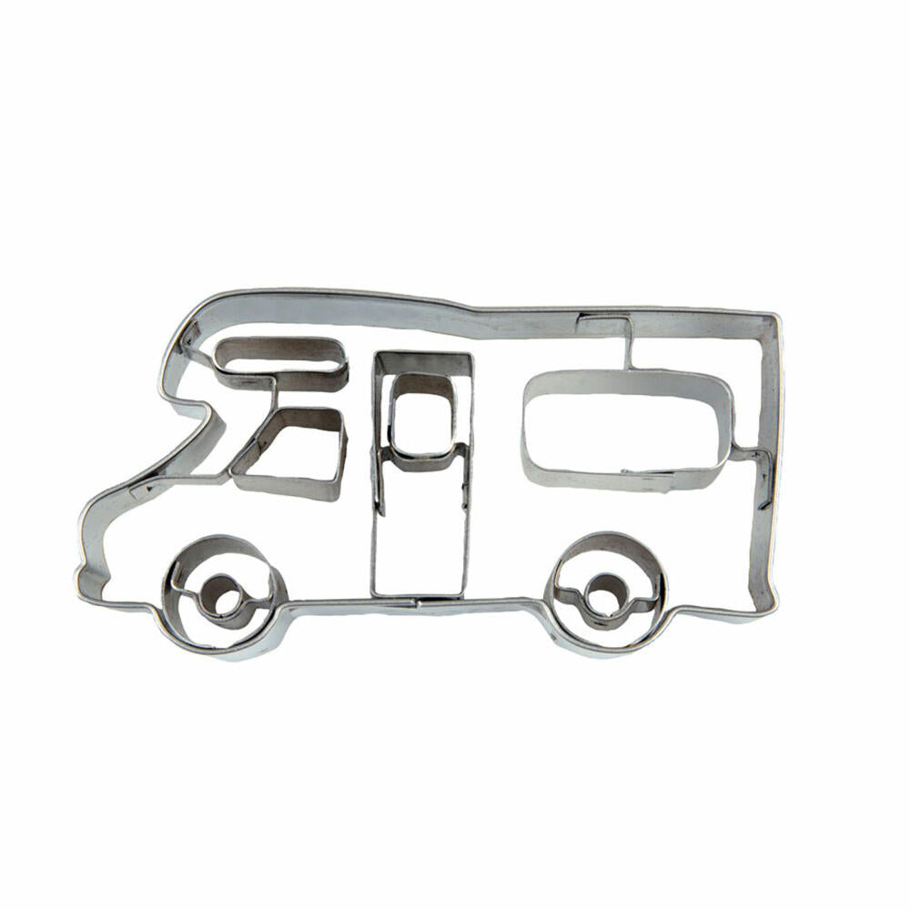 Städter Präge-Ausstecher Wohnmobil, Ausstechform, Plätzchenform, Keks, Plätzchen, Edelstahl, 8 cm, 200395