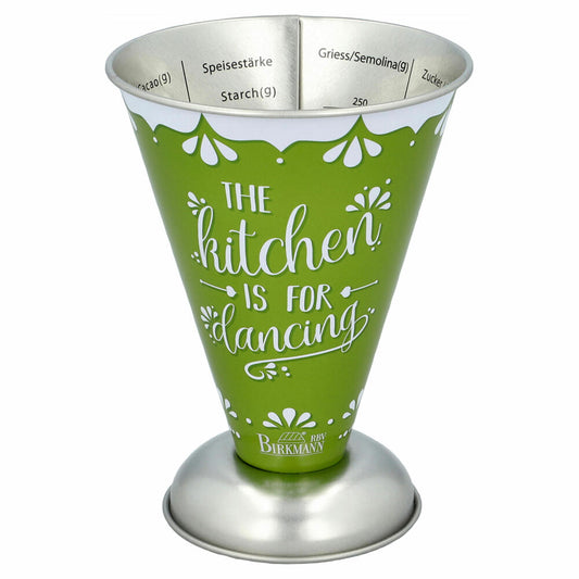 Birkmann Colour Kitchen Messbecher, Meßkanne, Meßbecher, Dosierhilfe, Messbehälter, Weißblech, Grün, 300 ml, 422933