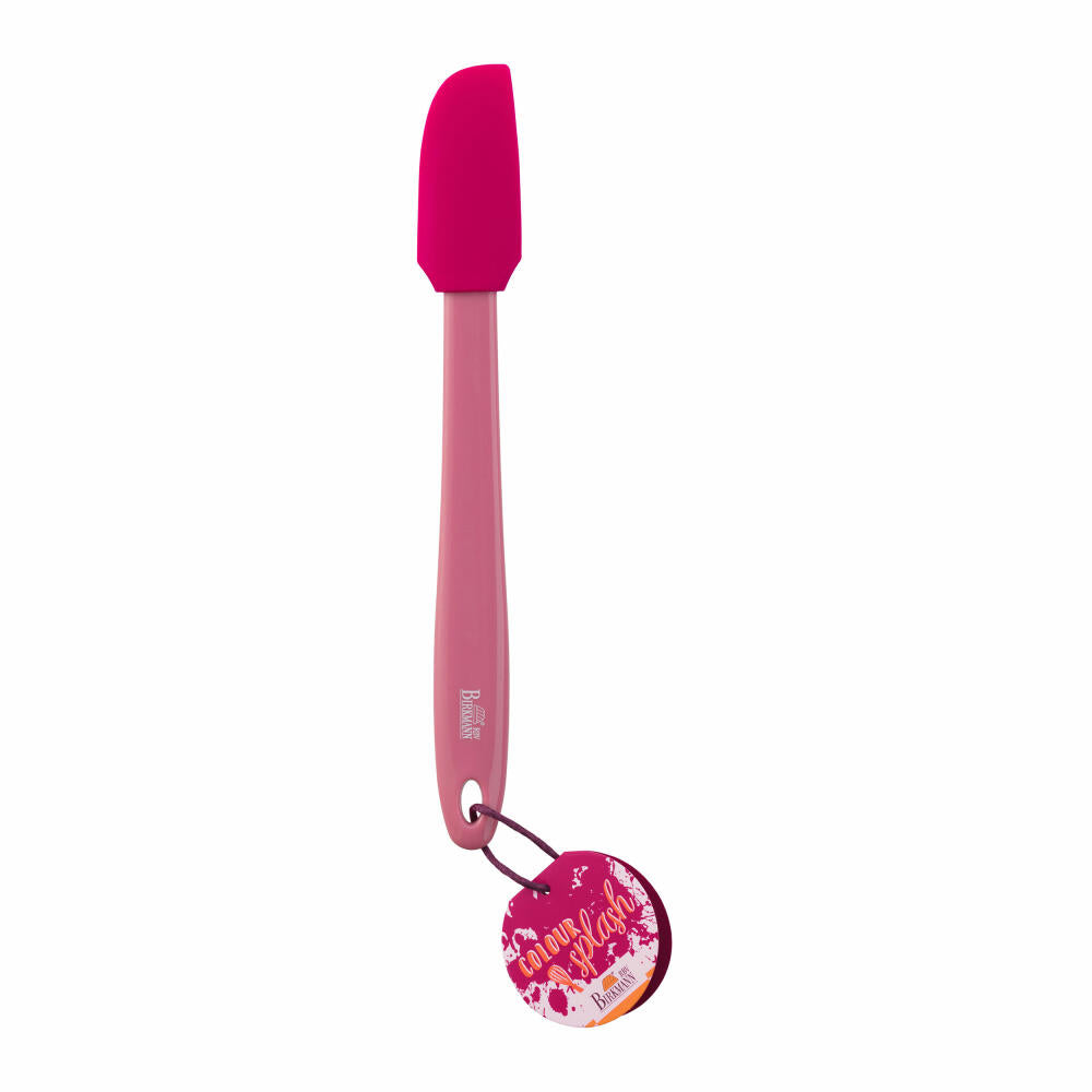 Birkmann Mini dough scraper Colour Splash, kitchen scraper, scraper, silicone head with plastic handle, Granita, 27 cm, 421752