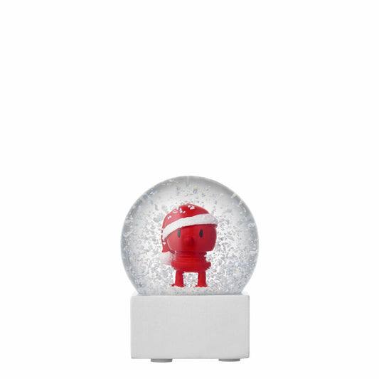 Hoptimist Small Santa Snow Globe, snow globe, shaker, Christmas, decoration idea, decoration, glass, white, Ø 6.5 cm, 26381