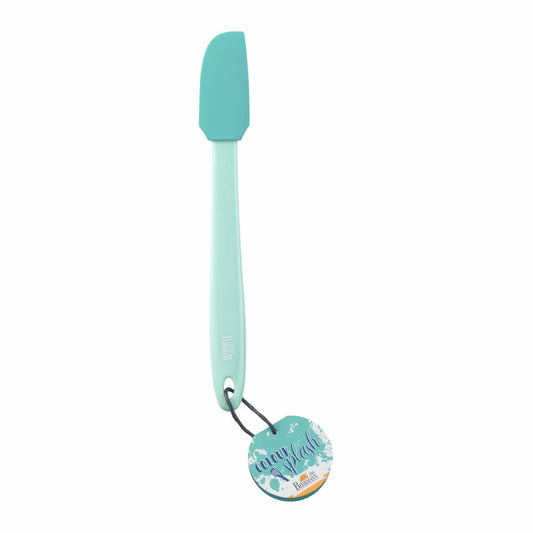 Birkmann Mini Dough Scraper Colour Splash, Kitchen Scraper, Scraper, Silicone Head with Plastic Handle, Turquoise, 27 cm, 421783