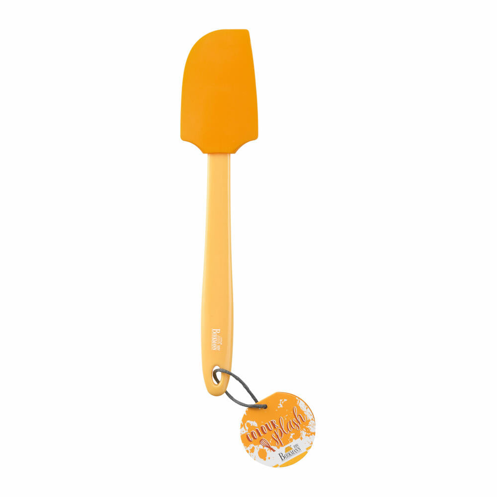 Birkmann dough scraper Colour Splash, kitchen scraper, scraper, silicone head with plastic handle, orange, 29 cm, 421615