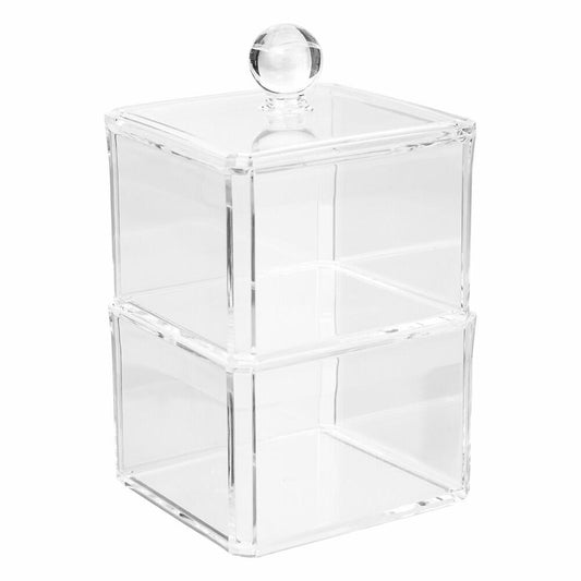 5five Simply Smart cosmetic storage container Selena 2-piece, plastic, 9.4 x 9.4 x 16.7 cm, 155906