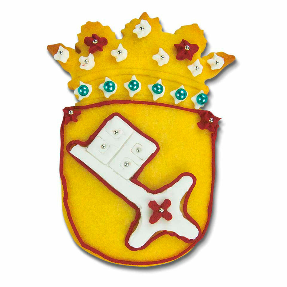 Städter Präge-Ausstecher Bremen Wappen, Ausstechform, Plätzchenform, Keks, Plätzchen, Edelstahl, 10.5 cm, 200807