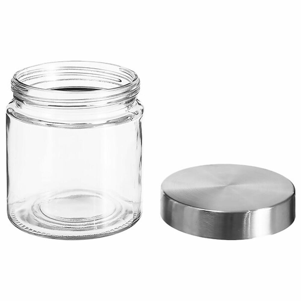 5five Simply Smart Einmachglas Nixo, Vorratsglas, Glas, Stahl, Transparent, 750 ml, 135296