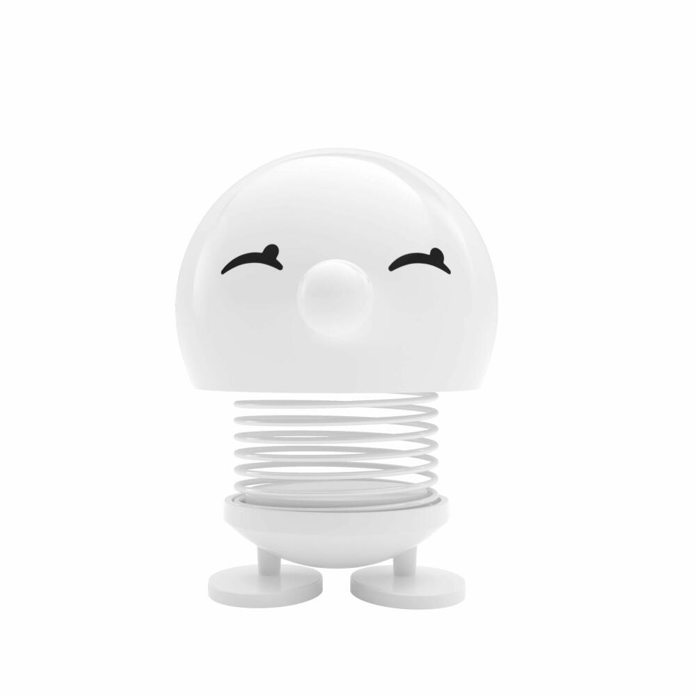 Hoptimist Junior Bimble, with smiling eyes, wobbly figure, wobbly figure, decoration idea, plastic, white, Ø 7.5 cm, 26099