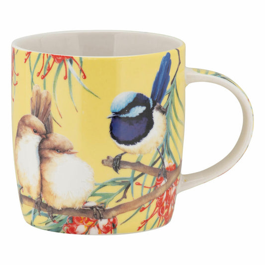 Maxwell & Williams BIRD TALK Becher Prachtstaffelschwänze, Kaffeebecher, Tasse, in Geschenkbox, Porzellan, 370 ml, DX1119