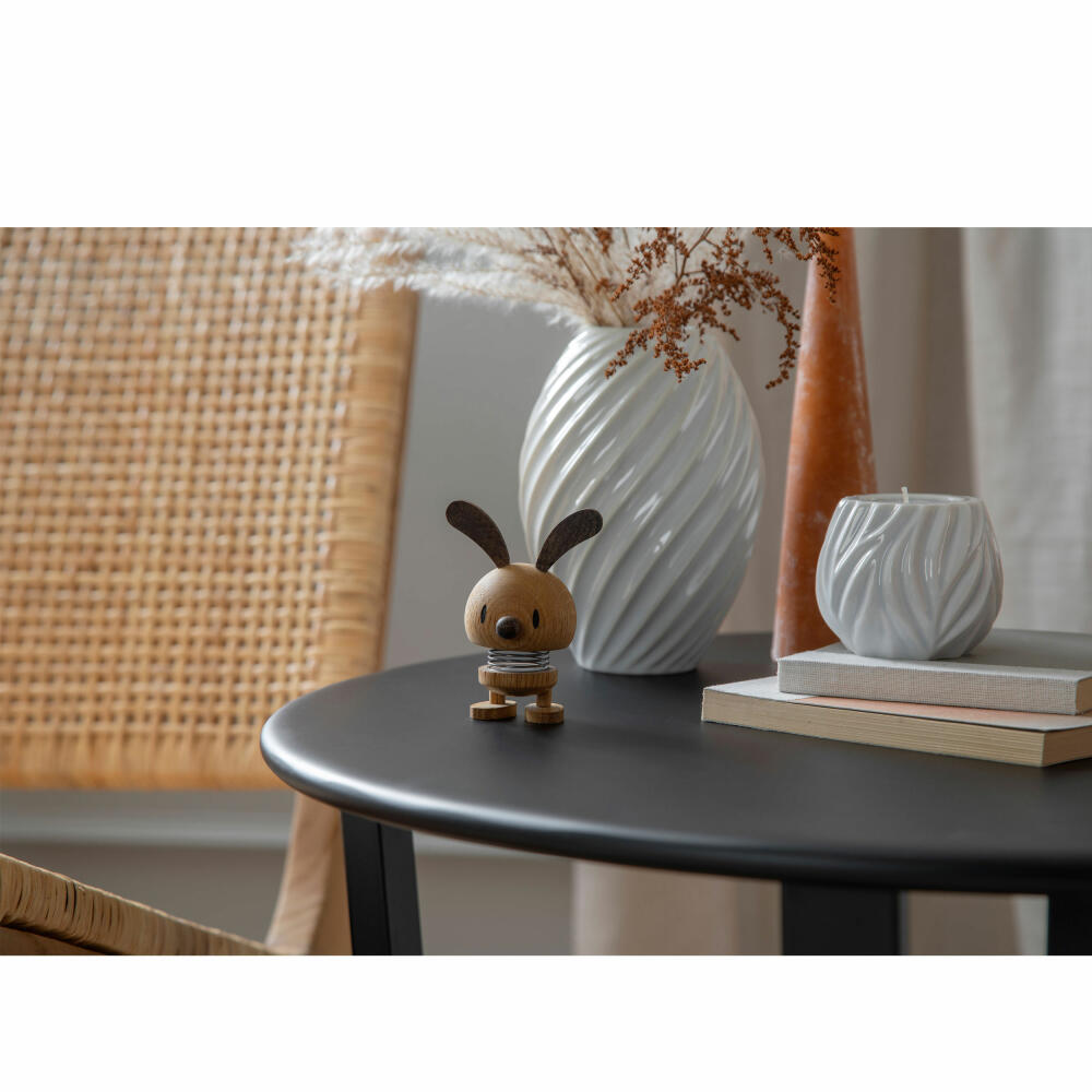 Hoptimist decorative figure Bunny S Oak, rabbit, wobbling figure, oak wood, brown, 8.4 cm, 26983