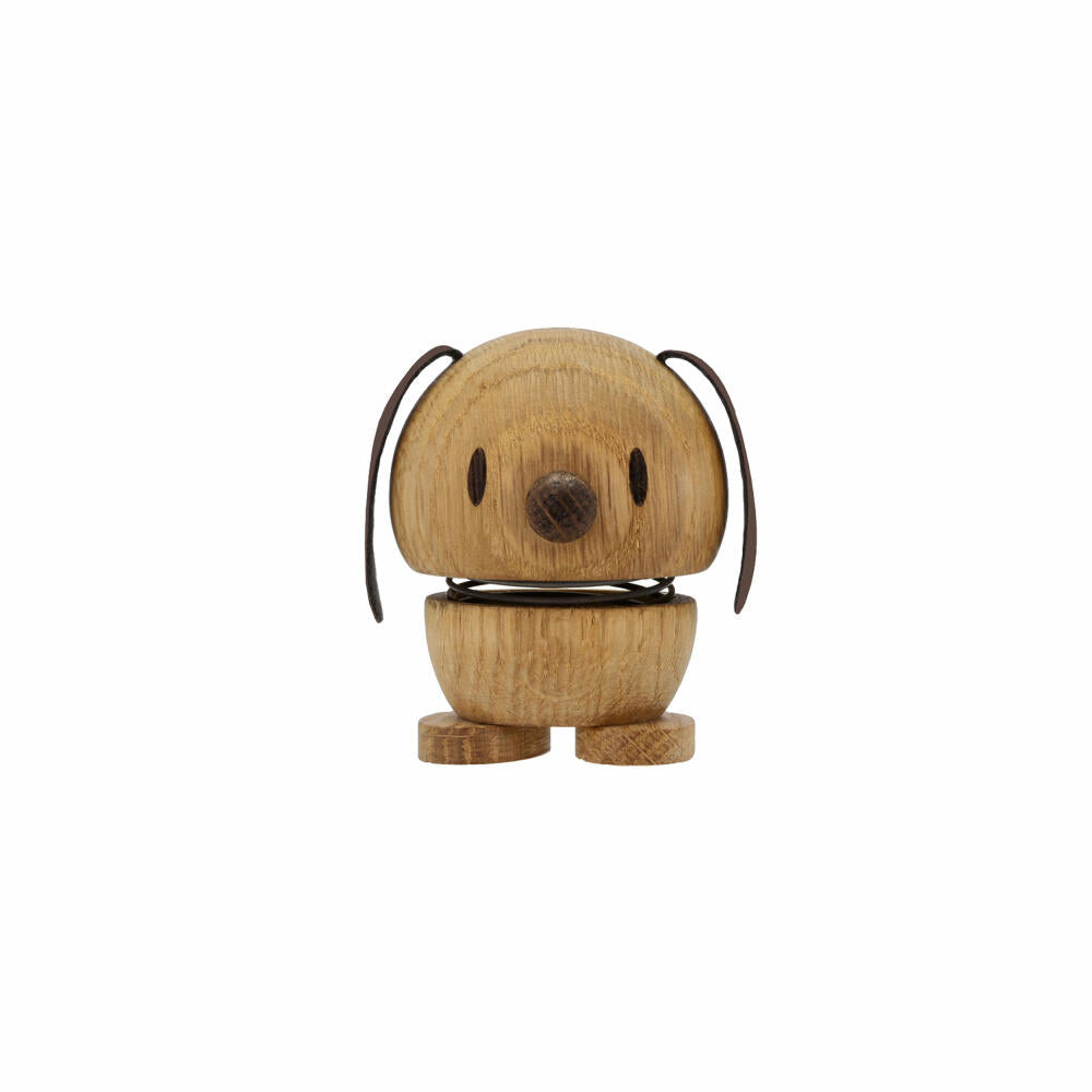 Hoptimist Dekofigur Dog S Oak, Hund, Wackelfigur, Eichenholz, Braun, 6.8 cm, 26984