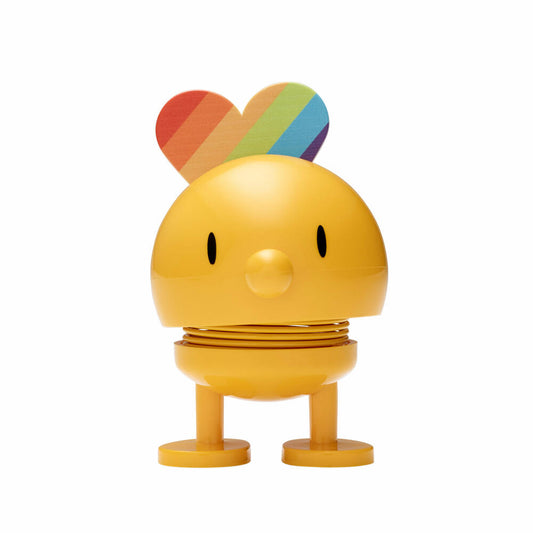 Hoptimist Rainbow Small, Wackelfigur, Wackel Figur, Dekoidee, Kunststoff, Gelb, Ø 5 cm, 26241
