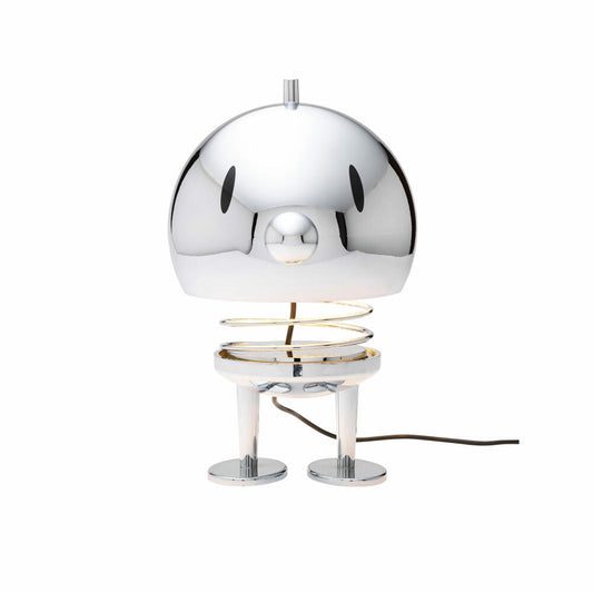 Hoptimist Lampe XL Chrome, Tischlampe, ABS/Stahl, Silberfarben, 23 cm, 26010