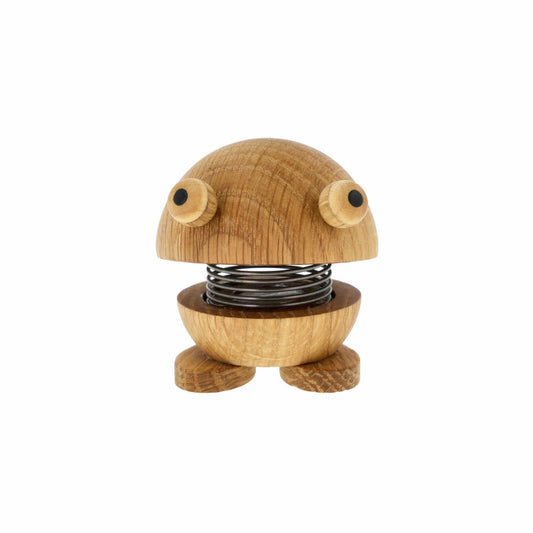 Hoptimist Dekofigur Frog S Oak, Frosch, Wackelfigur, Eichenholz, Braun, 5.2 cm, 26713