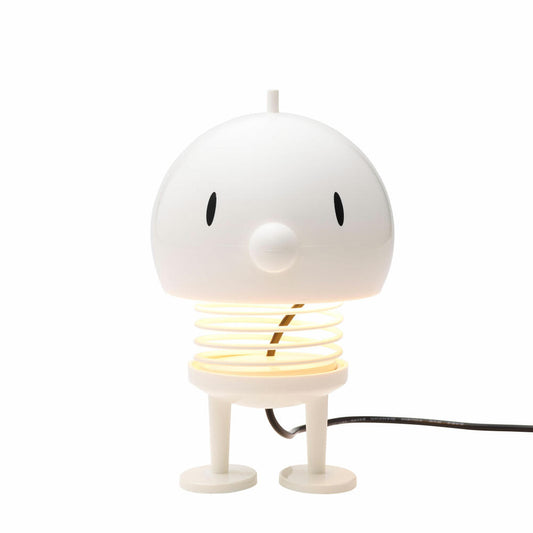 Hoptimist Lampe Large Bumble, Tischlampe, Leuchte, Kunststoff, Weiß, Ø 10 cm, 26120