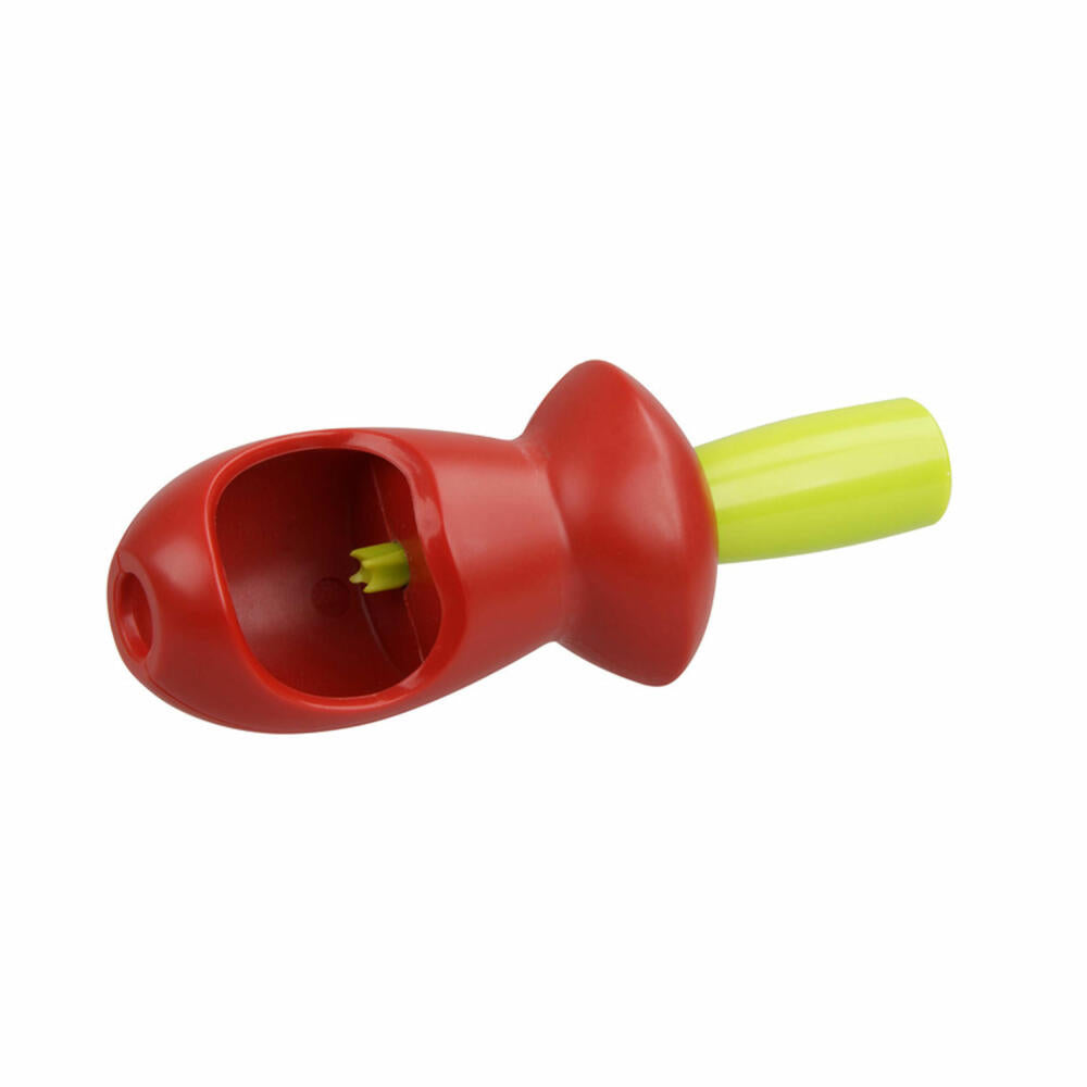 Chefn Vibe cherry stoner, cherry stoner, cherry corer, olive stoner, kitchen helper, PP, red / green, 12 cm, 27359