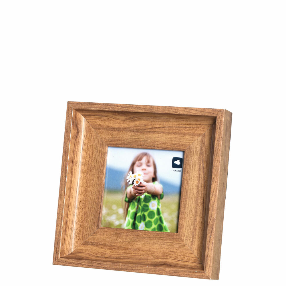 Leonardo wooden picture frame CASOLARE, picture frame, photo frame, frame, plastic, brown, 10x10 cm, 038491