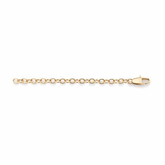 Leonardo Jewels extension chain, extension chain, chain clasp, jewelry, stainless steel IP gold, gold, 10 cm, 040951