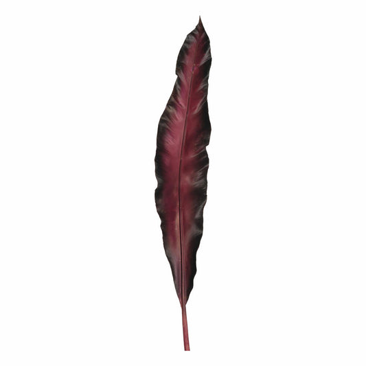 Leonardo Leaf FIORE, artificial leaf, decorative flower, decorative plant, material mix, dark red, 75 cm, 038522