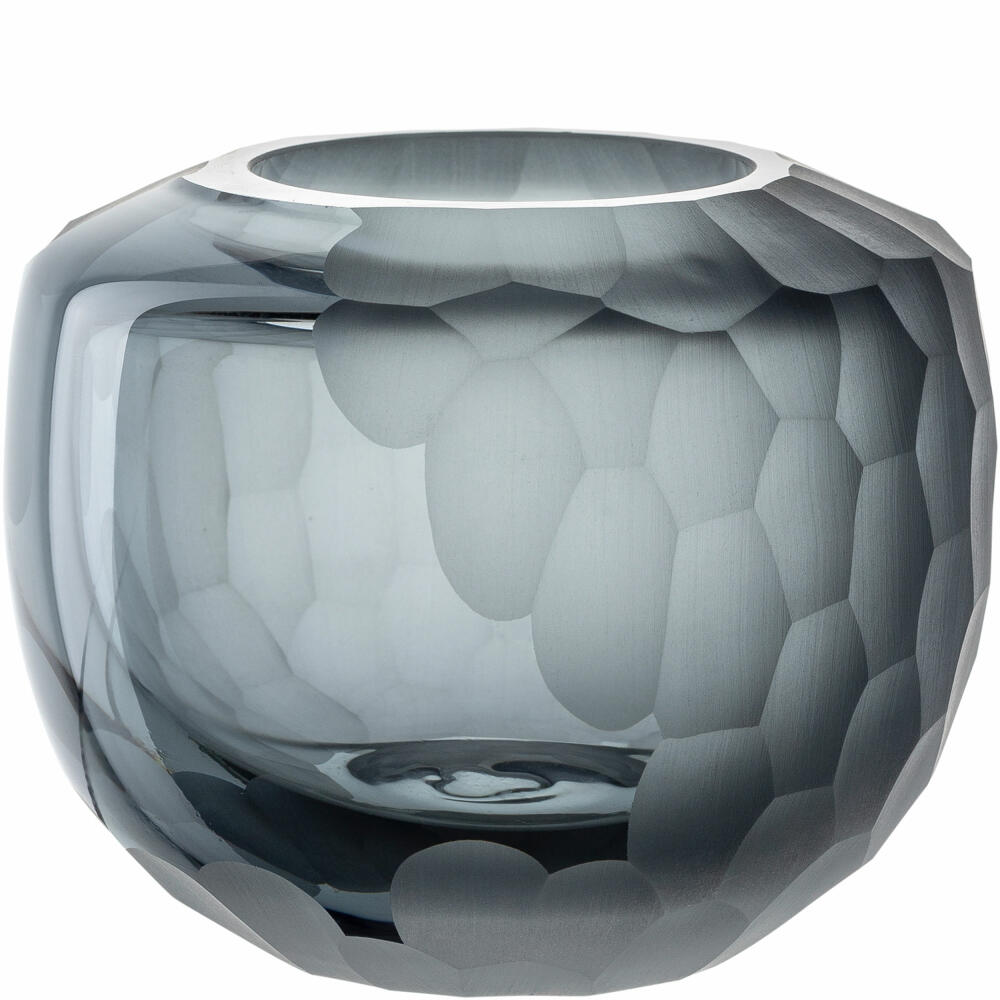 Leonardo vase Bellagio, flower vase, decorative vase, glass, anthracite, 9 cm, 036444