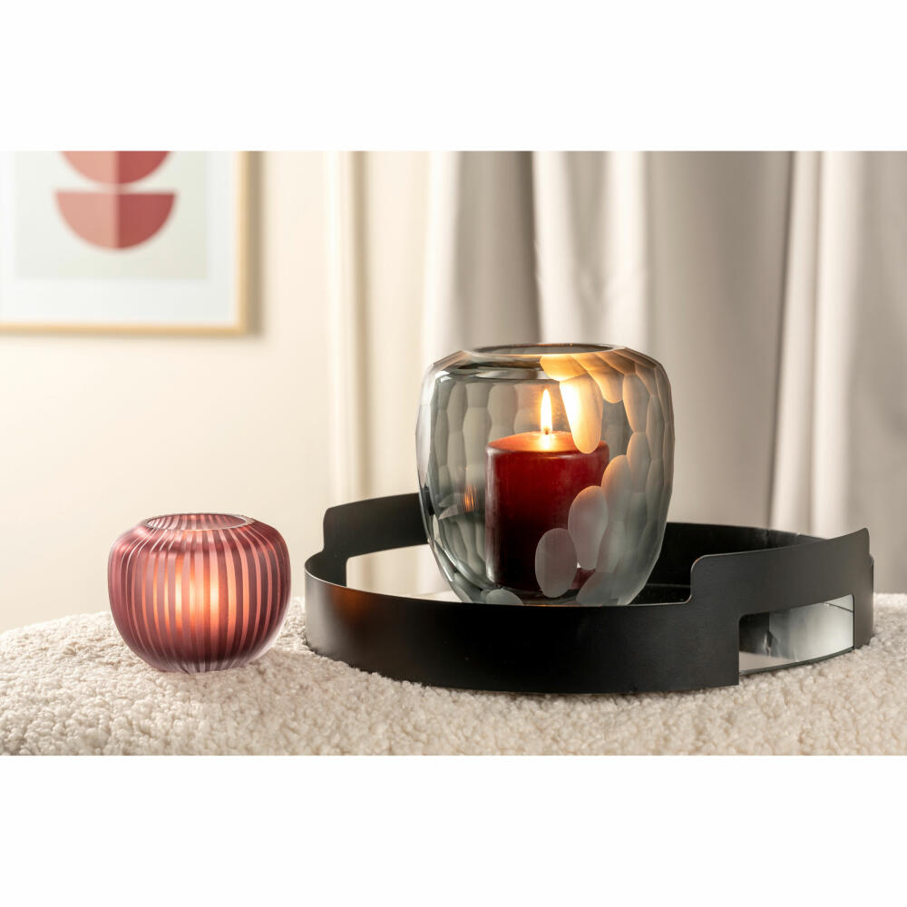 Leonardo Vase Bellagio, Tischvase, Dekovase, Glas, Beere, 9 cm, 036445