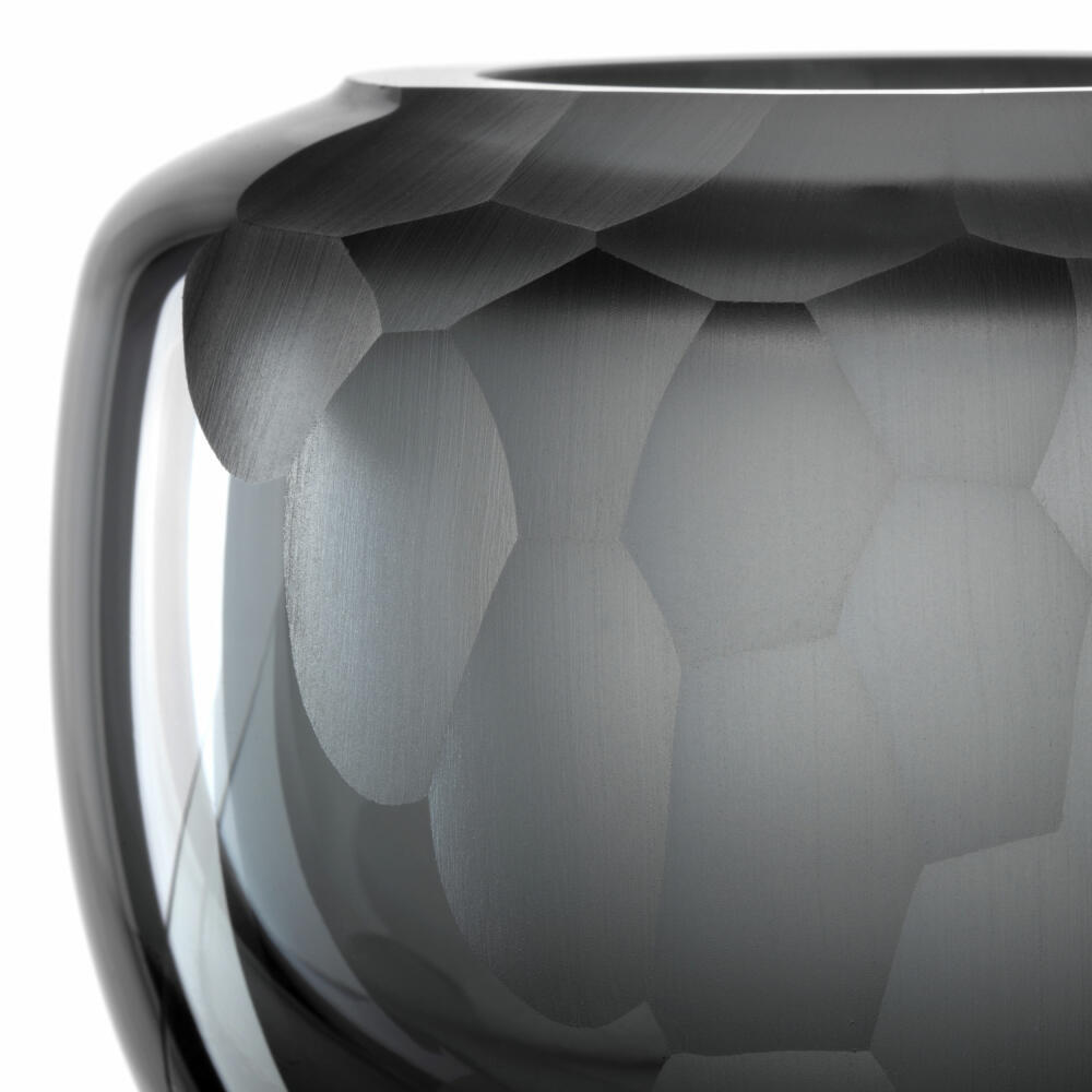 Leonardo vase Bellagio, flower vase, decorative vase, glass, anthracite, 9 cm, 036444