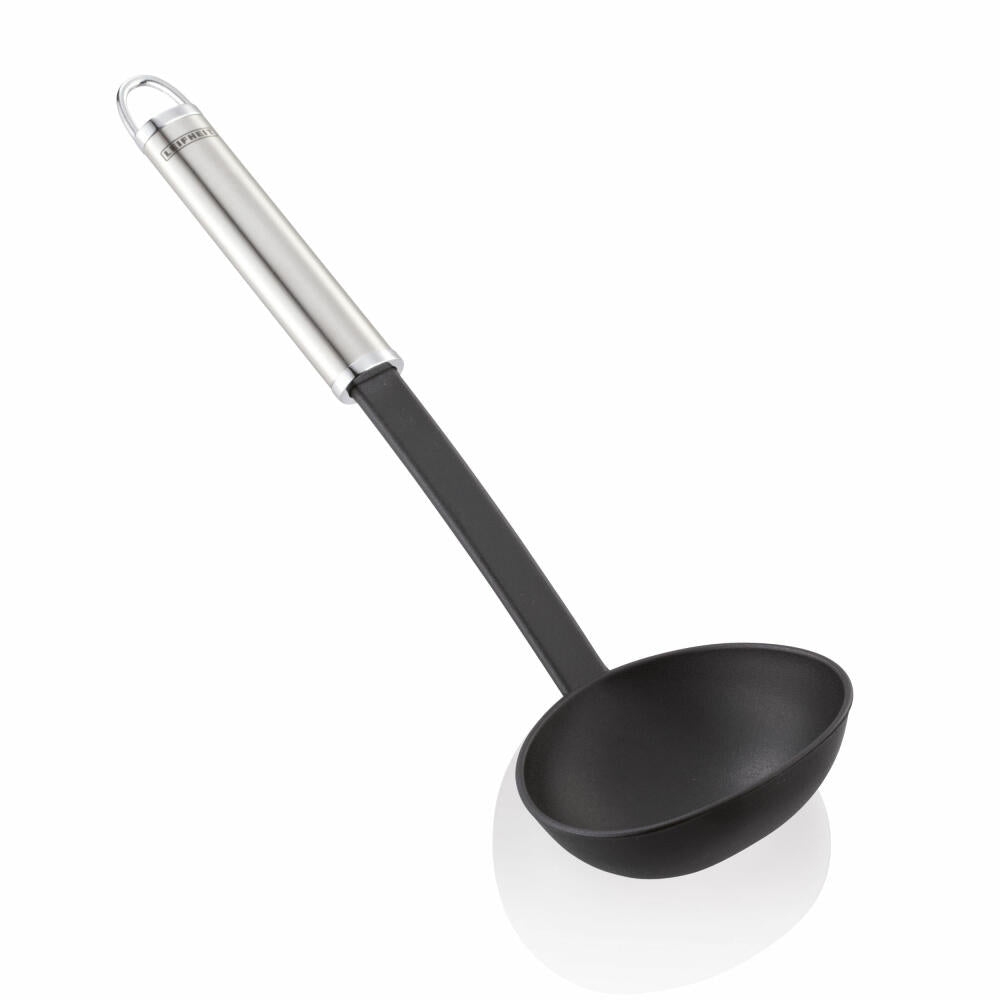 Leifheit Ladle Large, Nylon Sterling, Plastic, Stainless Steel, 24057