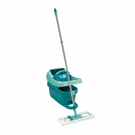 Leifheit Set Mop Press Professional with Rollers and Floor Wiper, Mop Bucket, Mop, Bucket, 55096