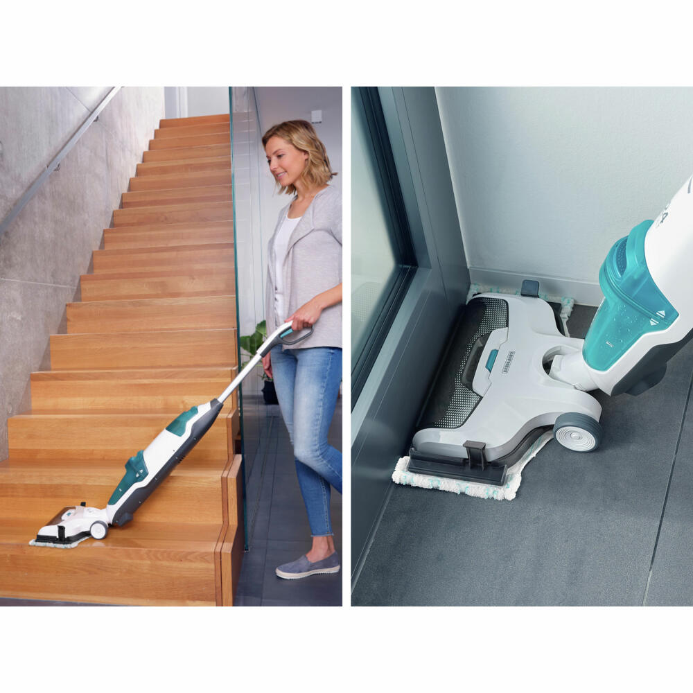 Leifheit Cordless Vacuum Cleaner Regulus Aqua PowerVac Pro, Hard Floor Cleaner, 11935