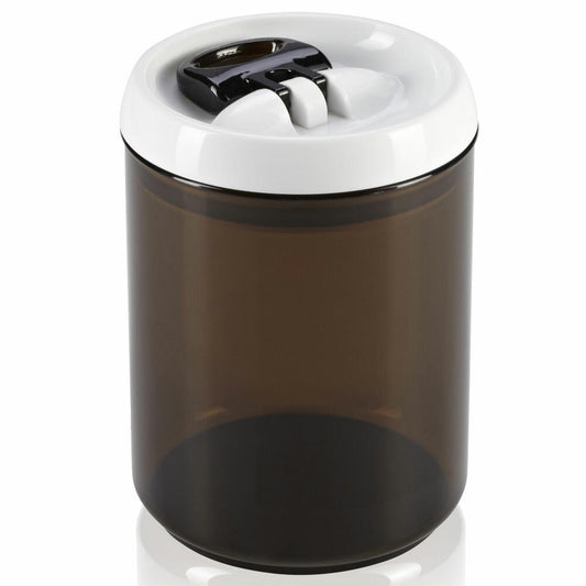 Leifheit Vorratsbehälter, Vorratsdose, Frischhaltedose, Fresh & Easy für Kaffee, rund, mit genialem Aromaverschluss, 1,4 l, 31205