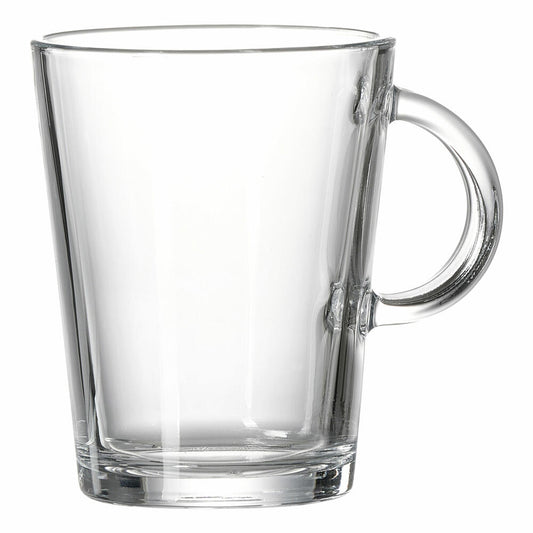 Ritzenhoff & Breker Henkelglas Coredo, Becher mit Henkel, Trinkglas, Henkelbecher, Glas, Klar, 290 ml, 677348