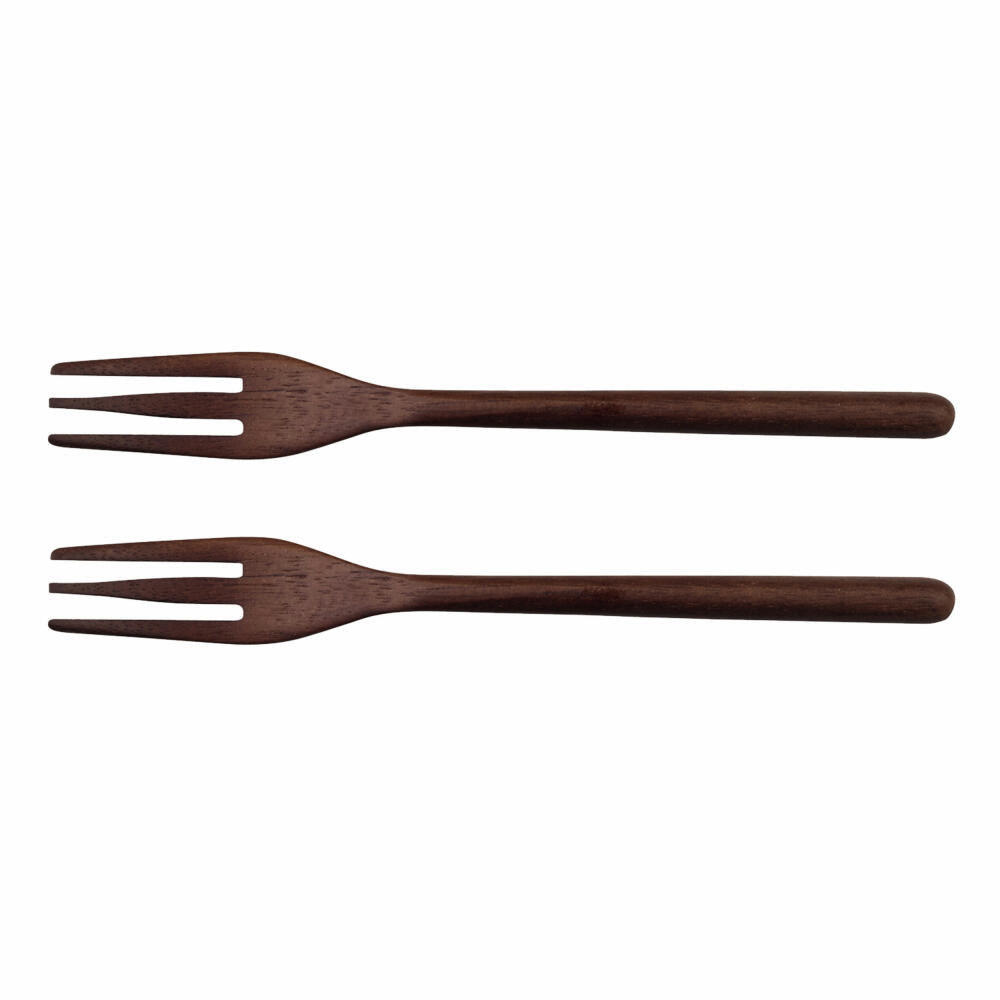 ASA Selection wood 2er Set Gabeln Akazie, Holzbesteck, Holzgabeln, Akazienholz, Braun, 15 cm, 53910970