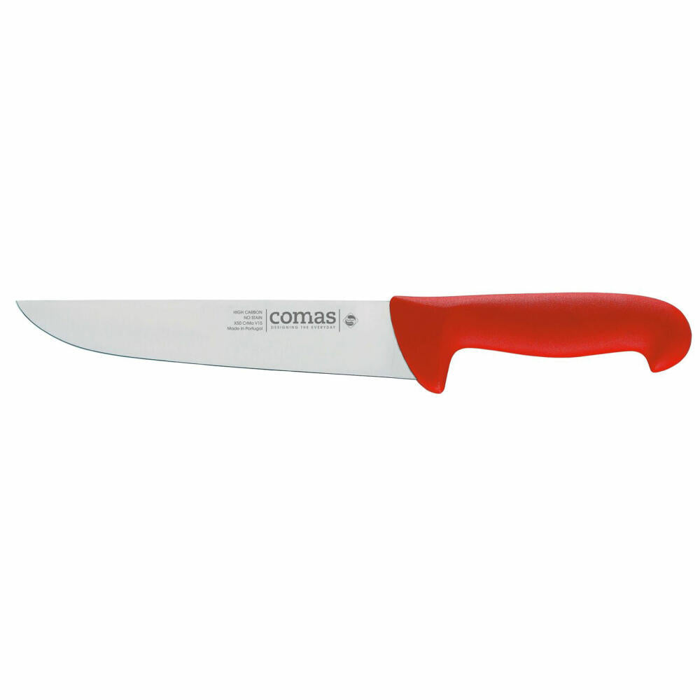 Comas butcher knife carbon, butcher knife, steel, PP, blue, 18 cm blade, 10110