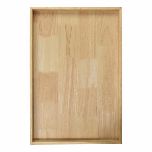 ASA Selection wood Holztablett rechteckig, Tablett, Serviertablett, Gummibaumholz, Natur, 35.5 x 52 cm, 53692970