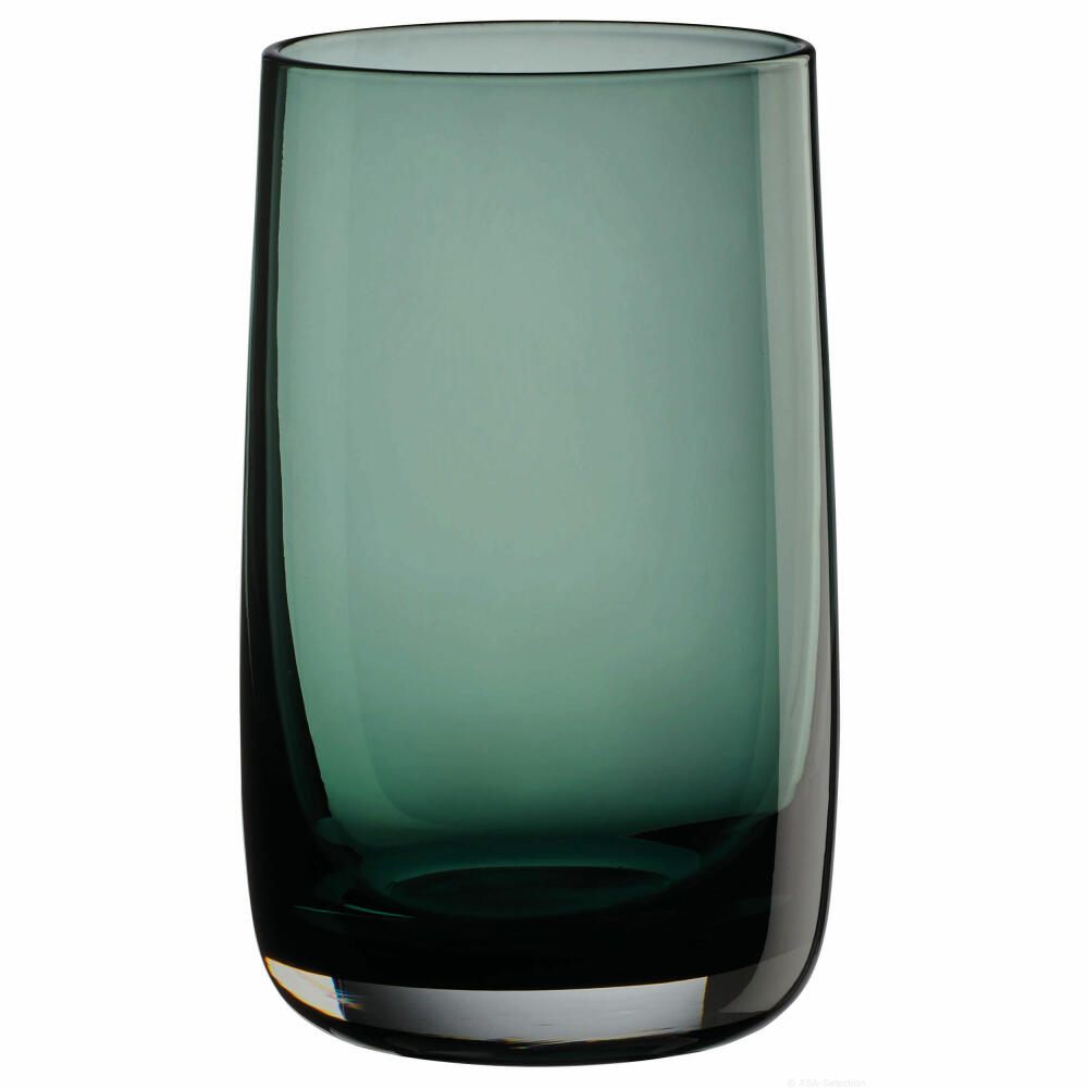 ASA Selection sarabi Longdrinkglas, Longdrink, Trinkglas, Wasserglas, Glas, Grün, 400 ml, 53703009