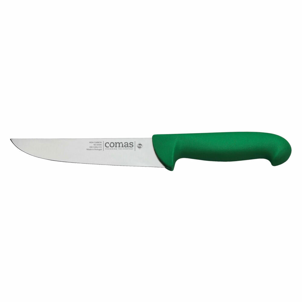 Comas chef's knife carbon, kitchen knife, steel, PP, green, 18 cm blade, 10128