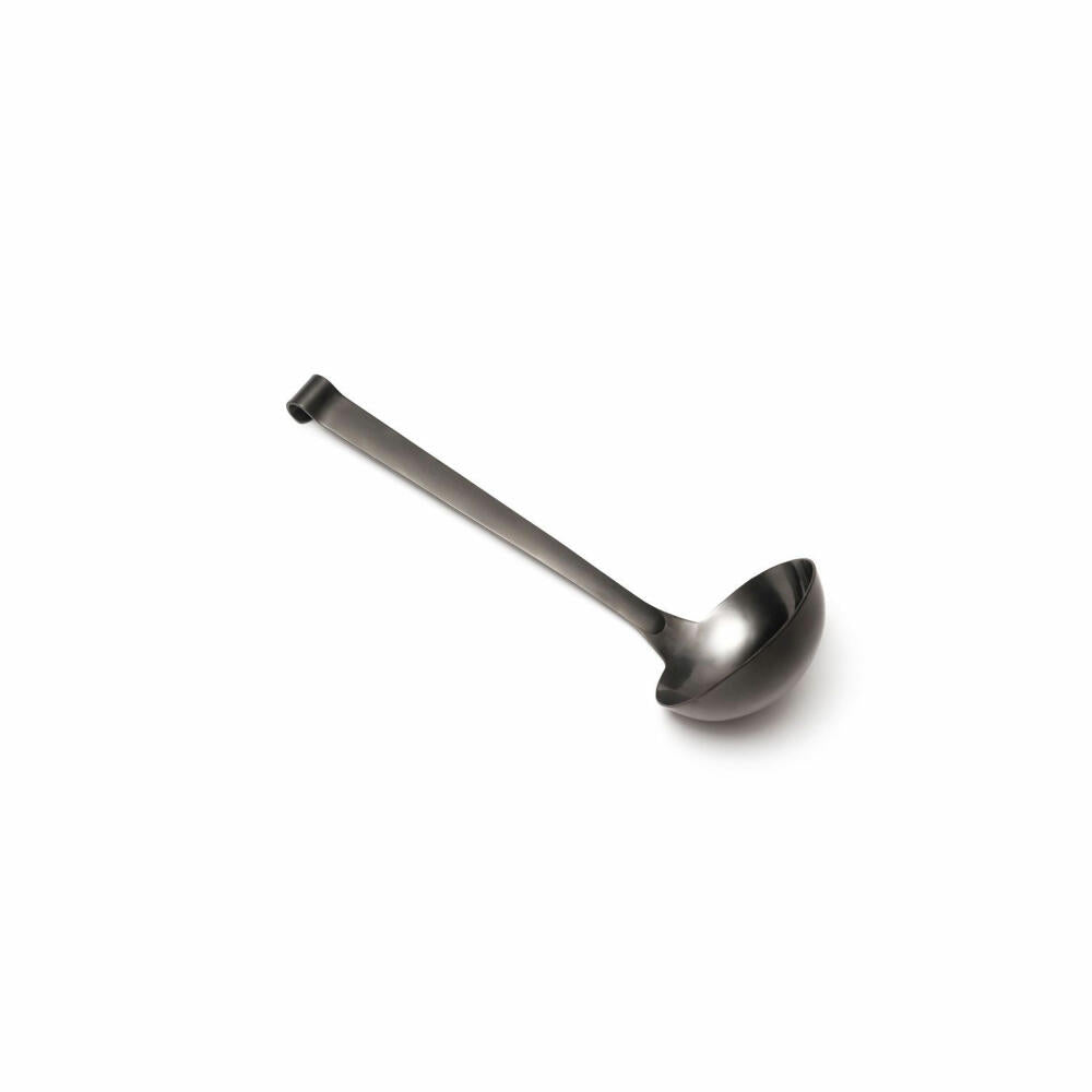 Comas Soup Spoon Elegant Black, Soup Ladle, Stainless Steel, Black, 26.5 cm, 5260