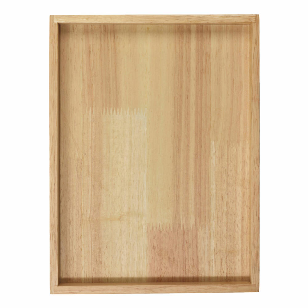 ASA Selection wood Holztablett rechteckig, Tablett, Serviertablett, Gummibaumholz, Natur, 24.5 x 32.5 cm, 53691970