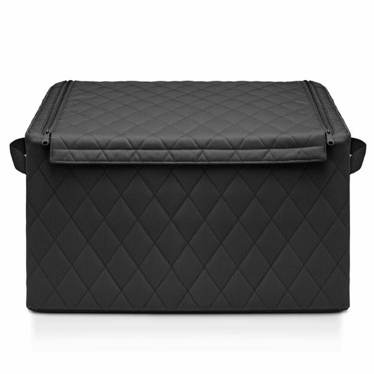 reisenthel storagebox L, storage box, recycled polyester fabric, Rhombus Black, 60 L, FT7059