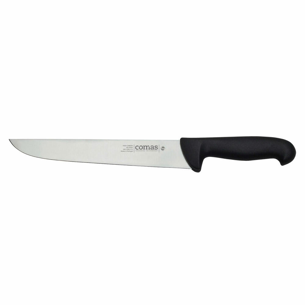 Comas butcher knife carbon, butcher knife, steel, PP, black, 30 cm blade, 10083