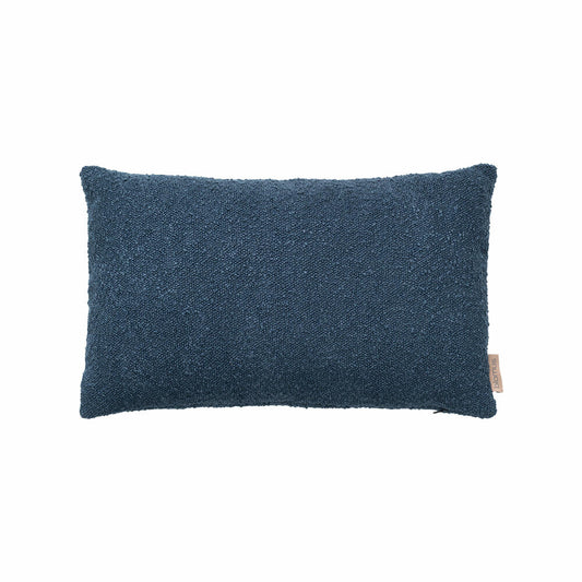 Blomus Kissenbezug Boucle, Kissenhülle für Kopf- oder Sofakissen, Midnight Blue, 30 x 50 cm, 66598